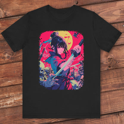 Swordswoman Vs Zombie Horde T-Shirt